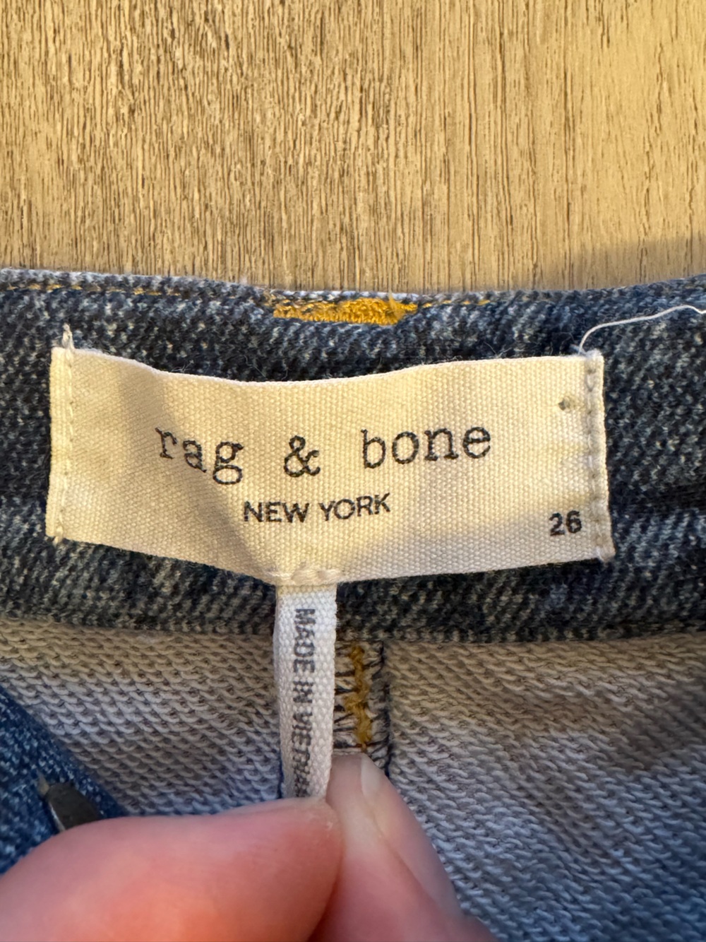 Rag & Bone Miramar Sofie High Waist Ankle Wide-Leg Pants size Sweatpant Jeans 26 - Picture 5 of 12